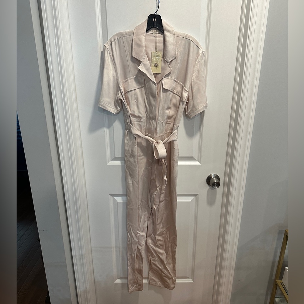 Ramy Brook Rory Jumpsuit in Sandstone size small